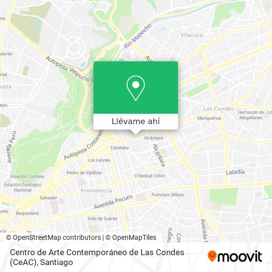 Mapa de Centro de Arte Contemporáneo de Las Condes (CeAC)