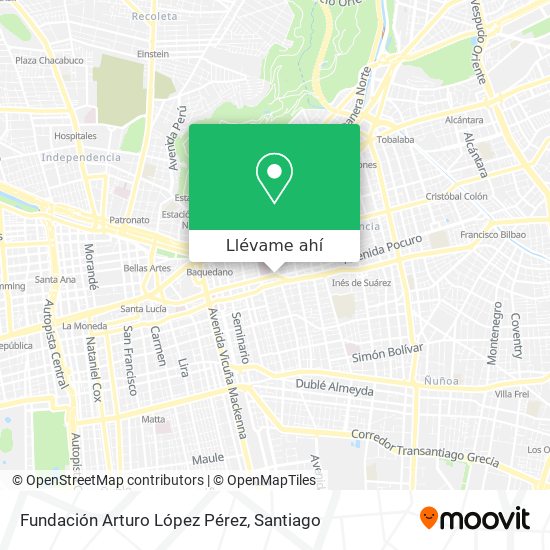 Mapa de Fundación Arturo López Pérez