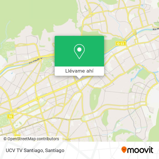 Mapa de UCV  TV Santiago