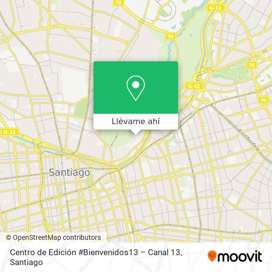 Mapa de Centro de Edición #Bienvenidos13 – Canal 13