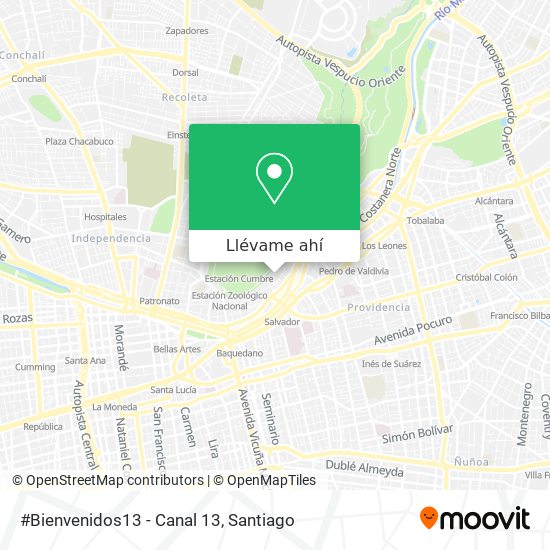 Mapa de #Bienvenidos13 - Canal 13