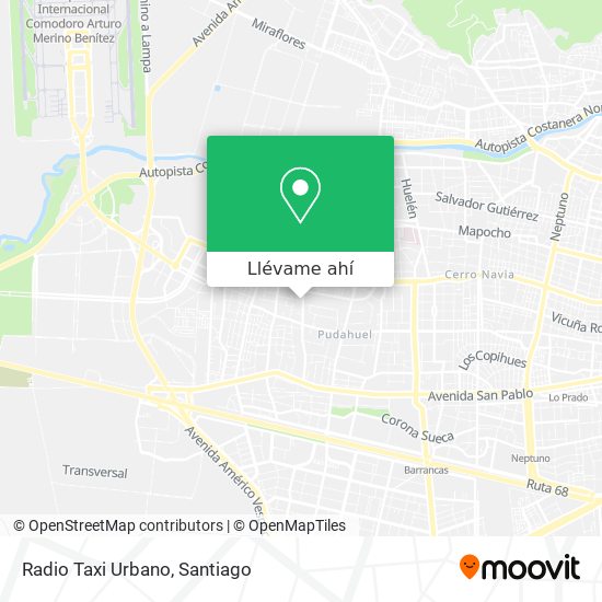 Mapa de Radio Taxi Urbano