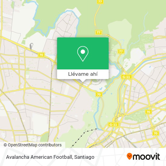 Mapa de Avalancha American Football