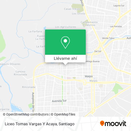 Mapa de Liceo Tomas Vargas Y Acaya