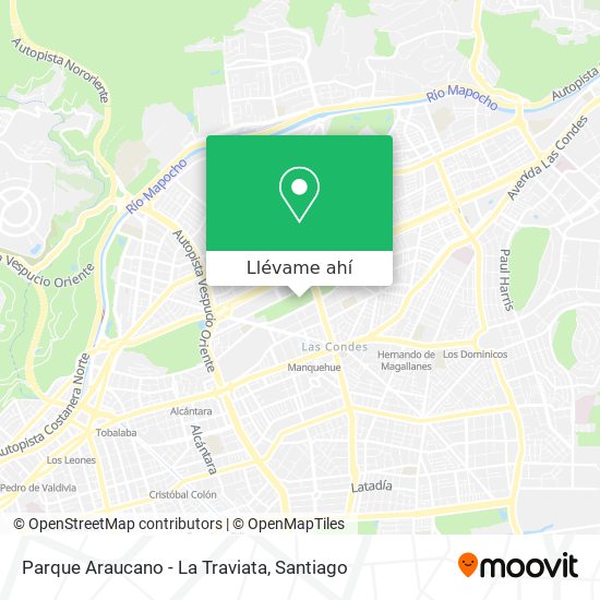 Mapa de Parque Araucano - La Traviata