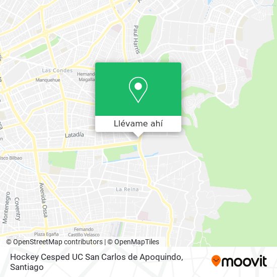 Mapa de Hockey Cesped UC San Carlos de Apoquindo
