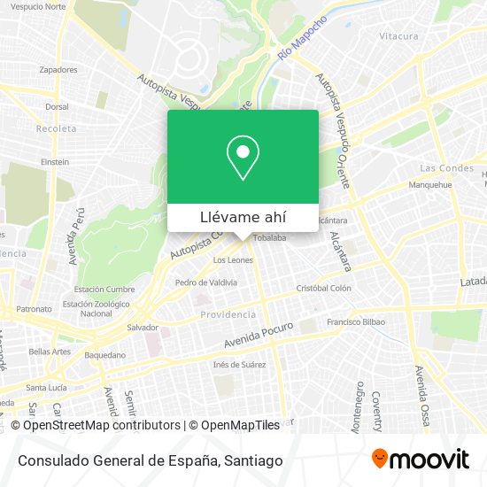 Mapa de Consulado General de España
