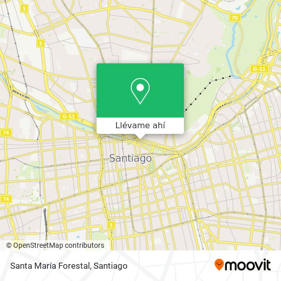Mapa de Santa María Forestal