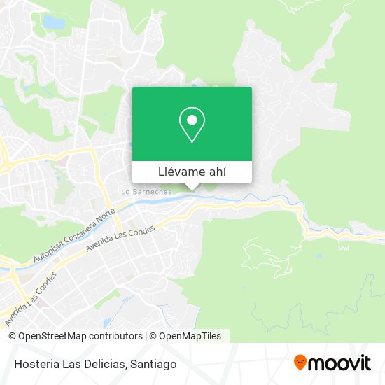 Mapa de Hosteria Las Delicias