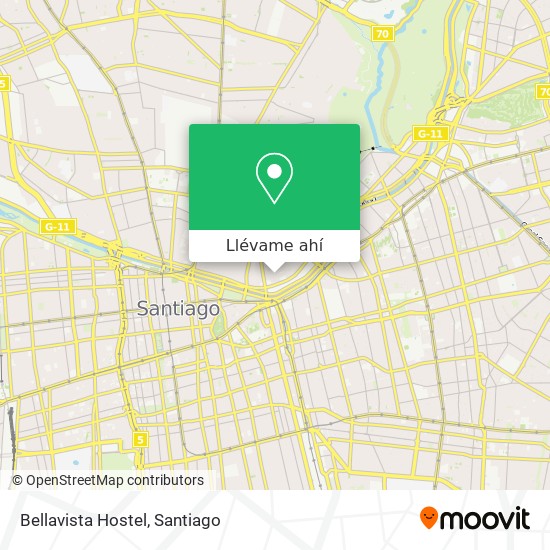 Mapa de Bellavista Hostel