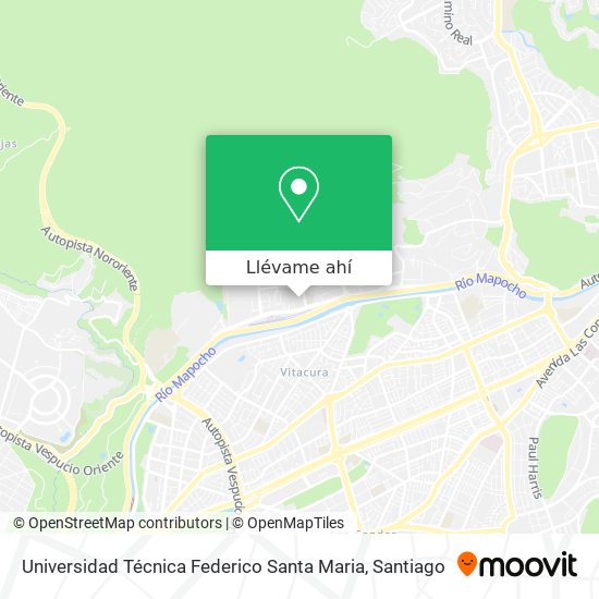 Mapa de Universidad Técnica Federico Santa Maria