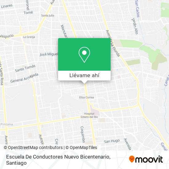 Mapa de Escuela De Conductores Nuevo Bicentenario