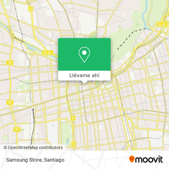 Mapa de Samsung Store