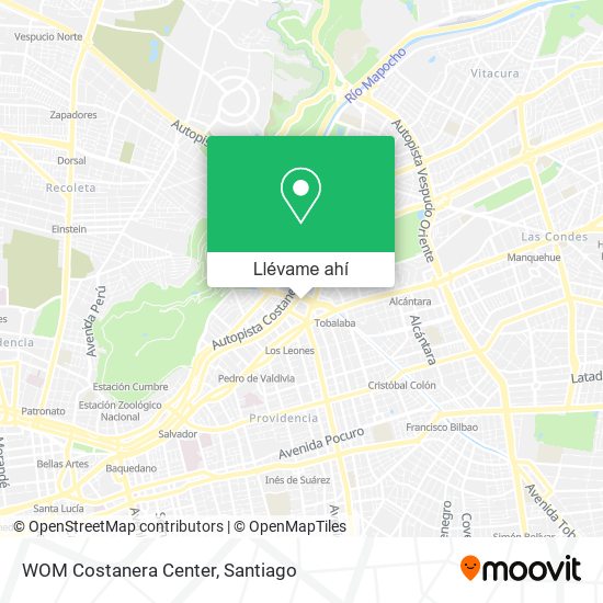 Mapa de WOM Costanera Center