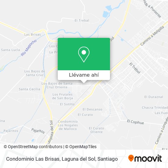 Mapa de Condominio Las Brisas, Laguna del Sol