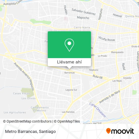 Mapa de Metro Barrancas