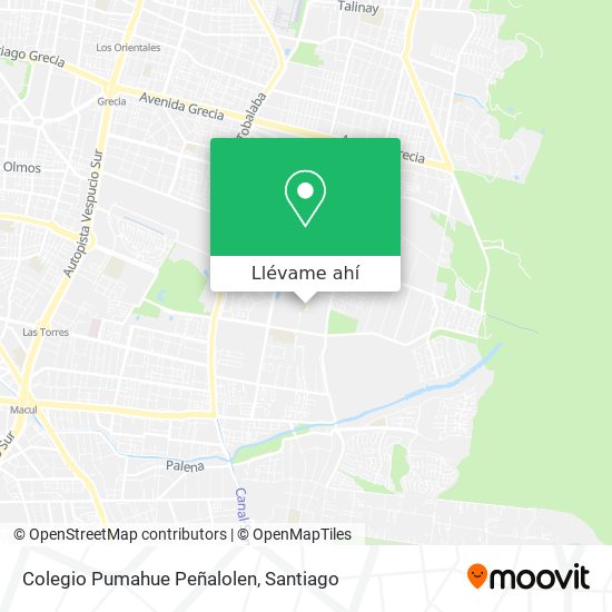 Mapa de Colegio Pumahue Peñalolen