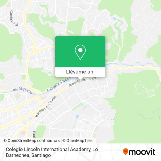 Mapa de Colegio Lincoln International Academy, Lo Barnechea