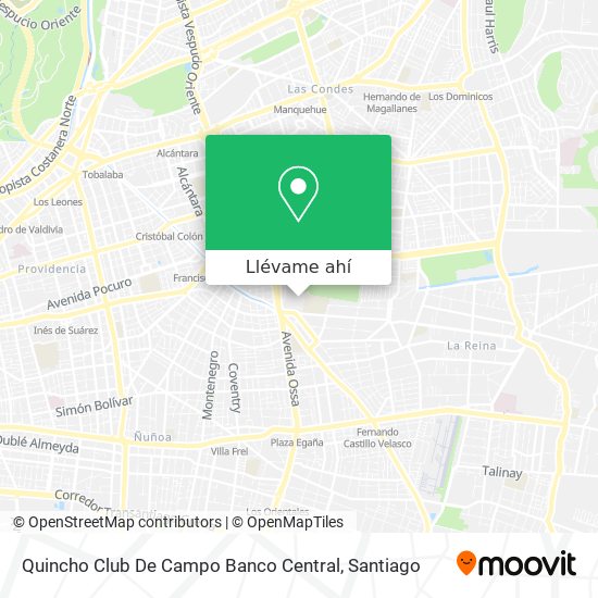 Mapa de Quincho Club De Campo Banco Central