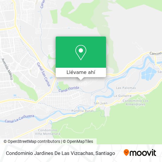Mapa de Condominio Jardines De Las Vizcachas