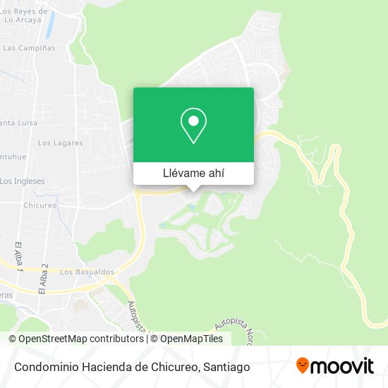 Mapa de Condominio Hacienda de Chicureo