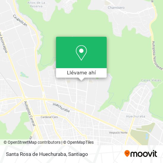 Mapa de Santa Rosa de Huechuraba