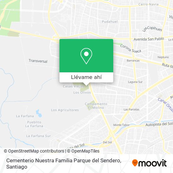 Mapa de Cementerio Nuestra Familia Parque del Sendero