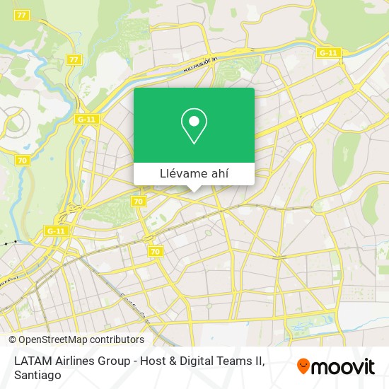 Mapa de LATAM Airlines Group - Host & Digital Teams II