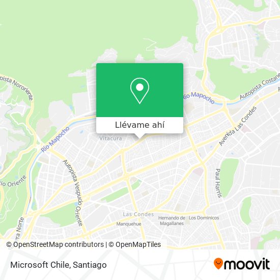 Mapa de Microsoft Chile