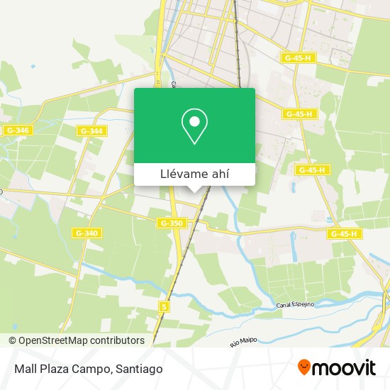 Mapa de Mall Plaza Campo