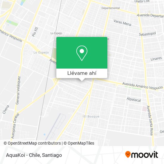 Mapa de AquaKoi - Chile