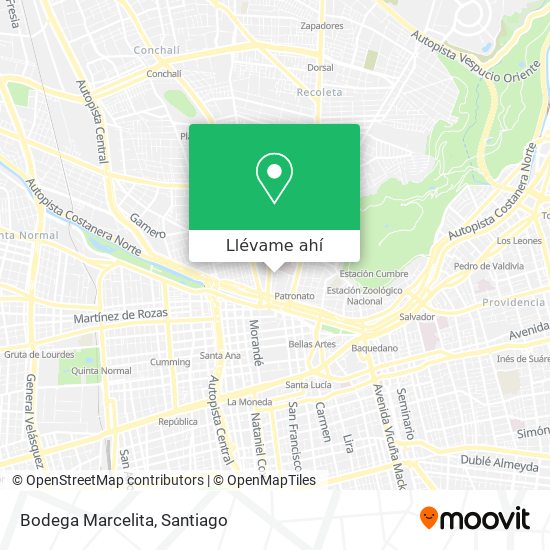 Mapa de Bodega Marcelita