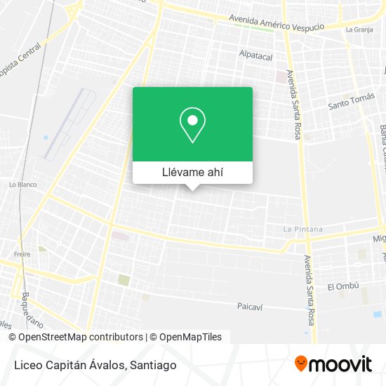 Mapa de Liceo Capitán Ávalos