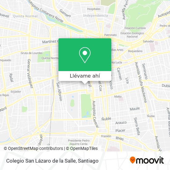 Mapa de Colegio San Lázaro de la Salle