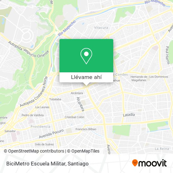 Mapa de BiciMetro Escuela Militar