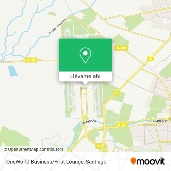 Mapa de OneWorld Business/First Lounge