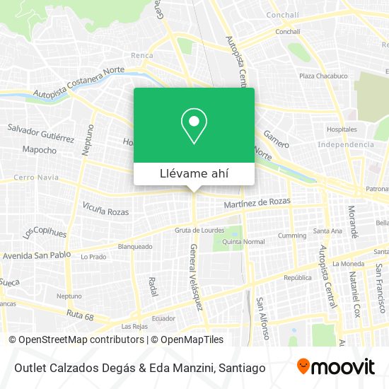 Mapa de Outlet Calzados Degás & Eda Manzini