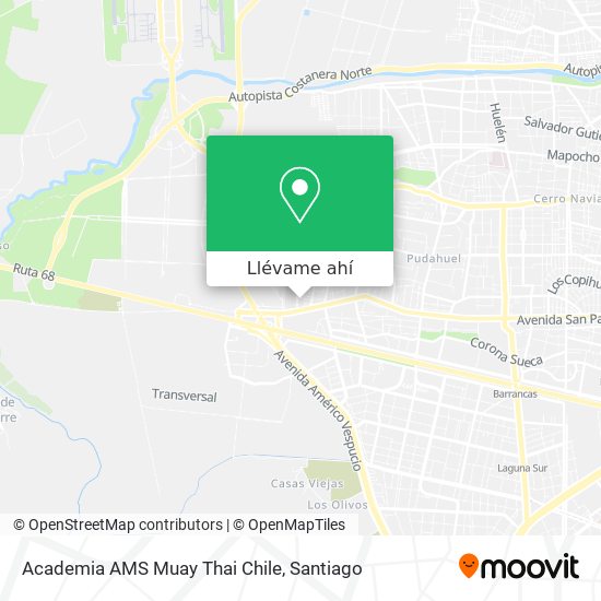 Mapa de Academia AMS Muay Thai Chile