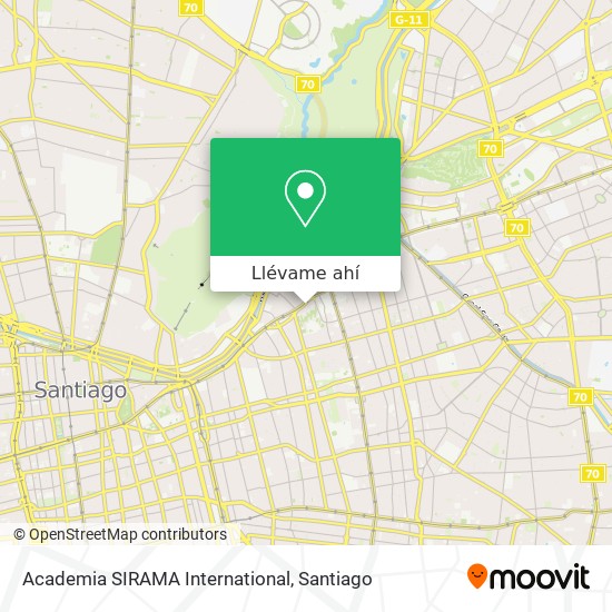 Mapa de Academia SIRAMA International