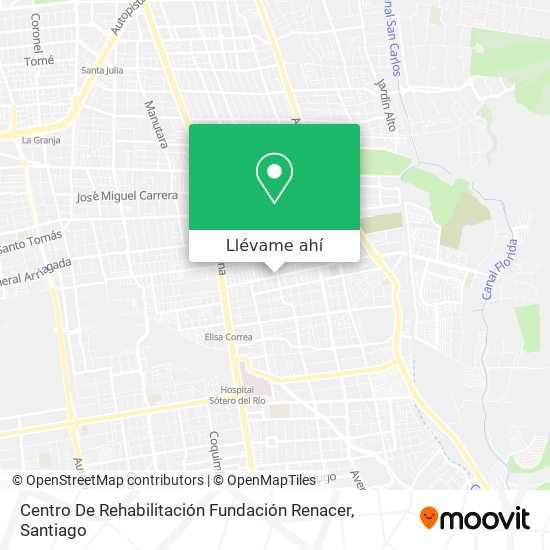 Mapa de Centro De Rehabilitación Fundación Renacer