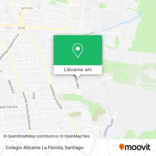 Mapa de Colegio Alicante La Florida