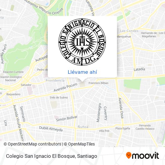Mapa de Colegio San Ignacio El Bosque