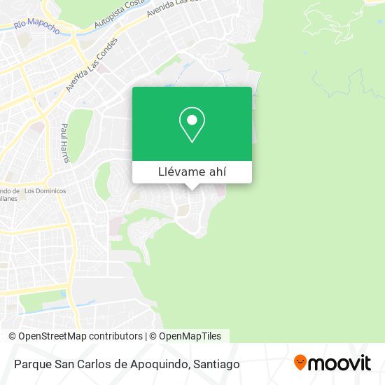 Mapa de Parque San Carlos de Apoquindo