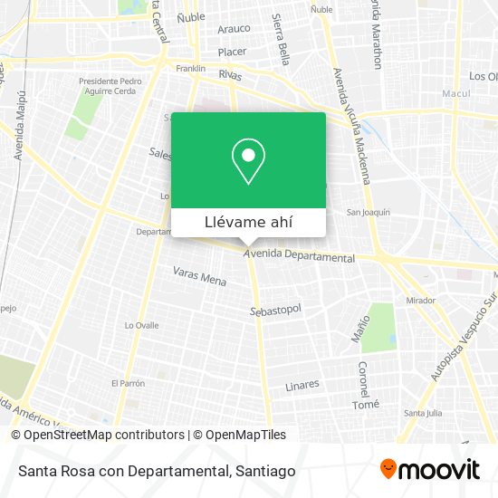 Mapa de Santa Rosa con Departamental
