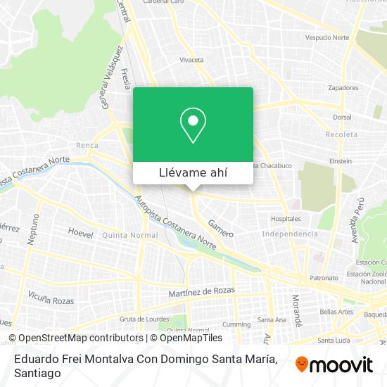 Mapa de Eduardo Frei Montalva Con Domingo Santa María