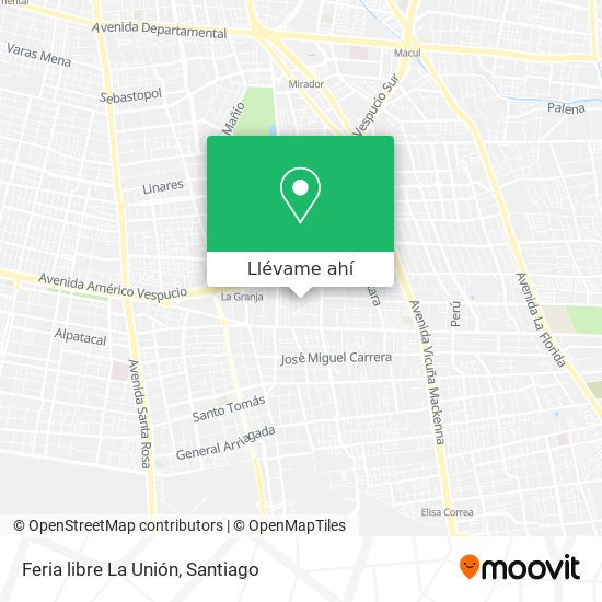Mapa de Feria libre La Unión