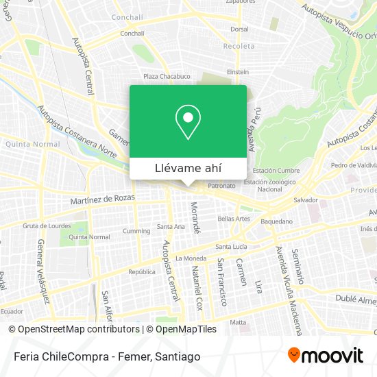 Mapa de Feria ChileCompra - Femer
