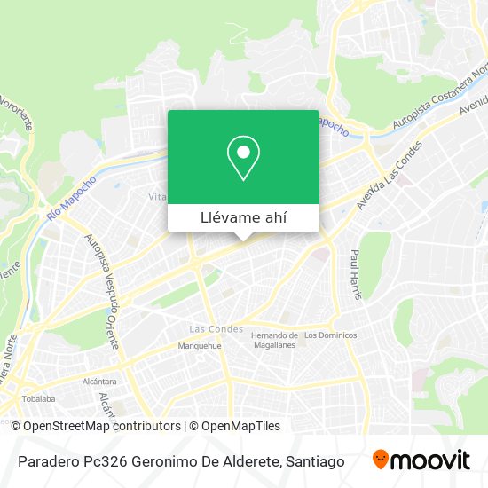 Mapa de Paradero Pc326 Geronimo De Alderete