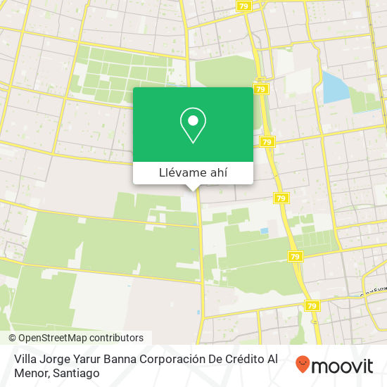 Mapa de Villa Jorge Yarur Banna Corporación De Crédito Al Menor