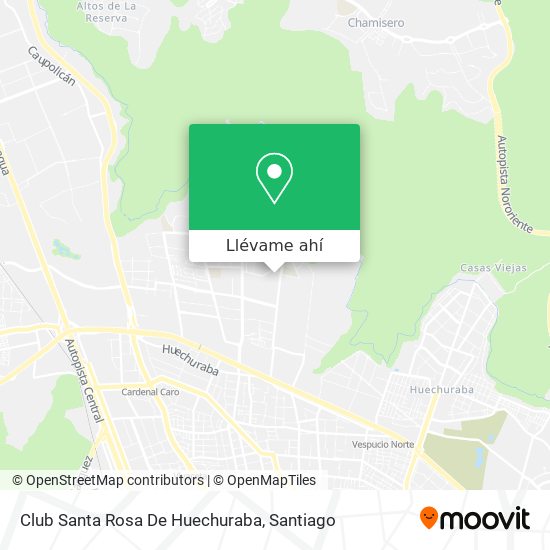Mapa de Club Santa Rosa De Huechuraba